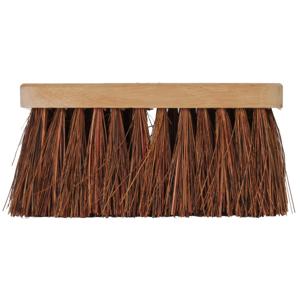 Talen Tools bezemkop - bruin - FSC hout/natuurvezel - 28 cm - buitenbezem