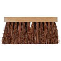 Talen Tools bezemkop - bruin - FSC hout/natuurvezel - 28 cm - buitenbezem