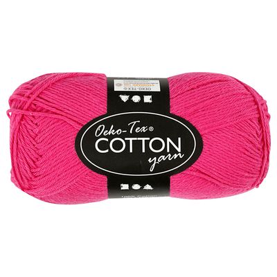Creativ Company Katoengaren, roze, 50gr, 170m