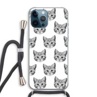 Kitten: iPhone 12 Pro Max Transparant Hoesje met koord