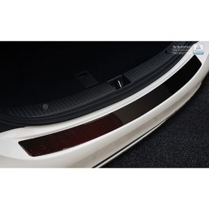 Carbon Bumper beschermer passend voor Mercedes CLS (C218) 2014- Rood-Zwart Carbon AV246020