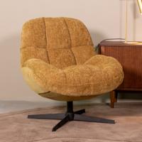 LABEL51 Draaifauteuil 'Huxley' Elite stof, kleur Mustard