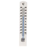 TFA Binnen Thermometer - analoog - berkenhout - wit - 18 x 3 cm