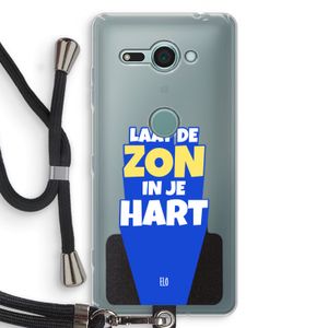 Laat de zon in je hart: Sony Xperia XZ2 Compact Transparant Hoesje met koord