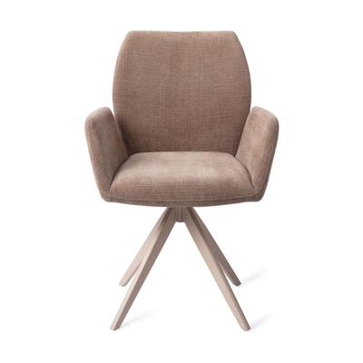Jesper Home Misaki eetkamerstoel Mocha Mist turn beige