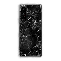 Zwart Marmer 2: Sony Xperia 1 III Transparant Hoesje