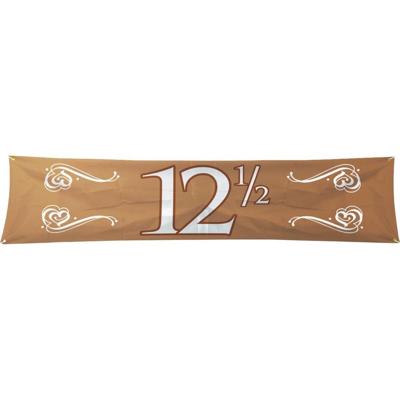 Folat Jubileum banner - 12,5 jaar - goud - feestversiering jubileum