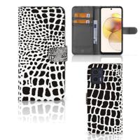 Motorola Moto G73 | Telefoonhoesje | Met pasjeshouder | Slangenprint