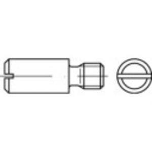 TOOLCRAFT 119076 Tapschroeven M5 8 mm Sleuf DIN 927 Staal 100 stuk(s)