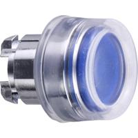 Schneider Electric ZB4BW563 ZB4BW563 Terugstelbaar (Ø) 22 mm Zonder markering Chroom, Blauw 1 stuk(s)