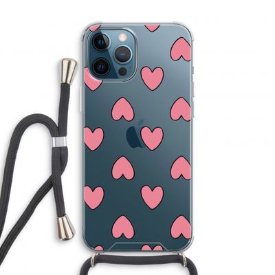 Ondersteboven verliefd: iPhone 12 Pro Transparant Hoesje met koord