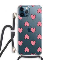 Ondersteboven verliefd: iPhone 12 Pro Transparant Hoesje met koord