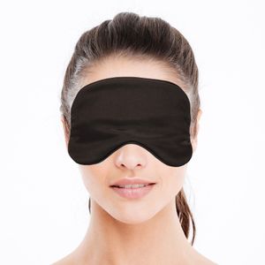 10x Luxe slaapmasker/ reismasker met zachte vulling zwart