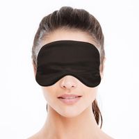 10x Luxe slaapmasker/ reismasker met zachte vulling zwart