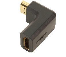 LogiLink AH0005 Haakse Adapter HDMI male > HDMI female - Zwart
