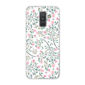 Sierlijke bloemen: Samsung Galaxy A6 Plus (2018) Transparant Hoesje