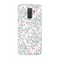 Sierlijke bloemen: Samsung Galaxy A6 Plus (2018) Transparant Hoesje