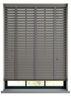 Sunwood PVC jaloezie met ladderband - donkergrijs Sunwood PVC jaloezie met ladderband - donkergrijs