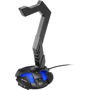 Sharkoon X-Rest 7.1 Actieve houder Hoofdtelefoons, Headset Zwart