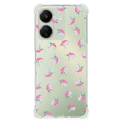 Doorzichtige Silicone Hoesje voor Xiaomi Redmi 13C 4G Unicorns