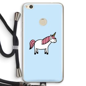 Eenhoorn: Huawei Ascend P8 Lite (2017) Transparant Hoesje met koord