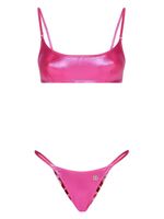 Dolce & Gabbana bikini à effet de brillance - Rose - thumbnail