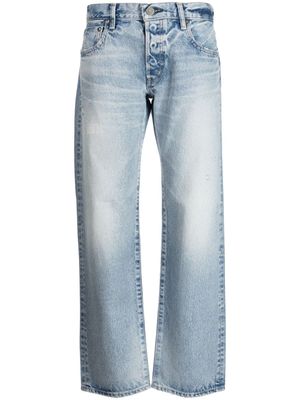 Moussy Vintage Jeans met logopatch - Blauw