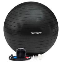 Tunturi Anti Burst Fitness bal met Pomp | Yoga bal 90 cm | 220 kg gebruikersgewicht | Incl Trainingsapp | Zwart - thumbnail