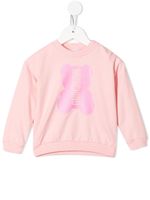 Moschino Kids sweat à logo Teddy imprimé - Rose - thumbnail