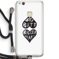 Big butt bigger heart: Huawei Ascend P10 Lite Transparant Hoesje met koord