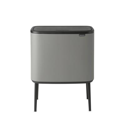 Brabantia Bo Touch Bin Afvalemmer - 36 liter - kunststof binnenemmer - mineral concrete grey 127205