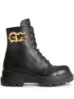 Giuseppe Zanotti bottines Tankie en cuir - Noir