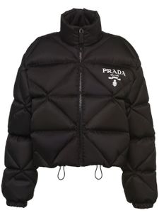 Prada doudoune Re-Nylon Gabardine - Noir