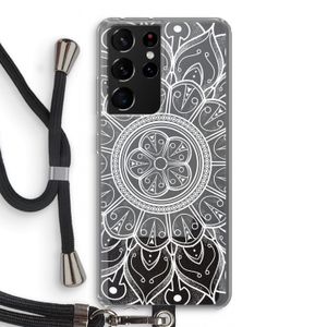 Roses Are Red: Samsung Galaxy S21 Ultra Transparant Hoesje met koord