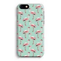 Flamingoprint groen: Volledig Geprint iPhone 7 Plus Hoesje