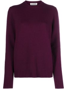 Jil Sander pull en laine à col rond - Violet