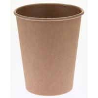 50x Kraft papieren koffiebekers/drinkbekers 250 ml   -