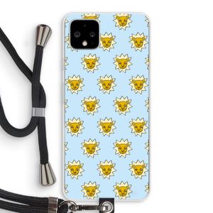 Leeuwenkoppen: Pixel 4 XL Transparant Hoesje met koord