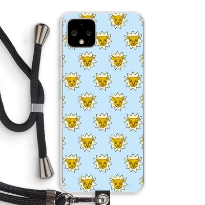 Leeuwenkoppen: Pixel 4 XL Transparant Hoesje met koord