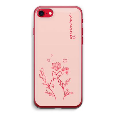 Giving Flowers: iPhone SE 2020 Transparant Hoesje