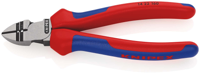 Knipex Afstrip-zijsnijtang | Meer-componentengrepen | Zwart geatramenteerd | Lengte 160 mm | Zelfbedieningskaart/blister - 14 22 160 SB
