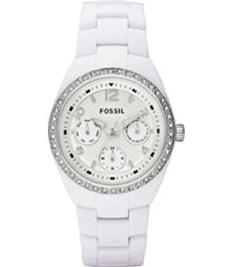 Horlogeband Fossil CE1042 Keramiek Wit 20mm