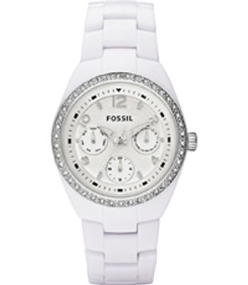 Horlogeband Fossil CE1042 Keramiek Wit 20mm