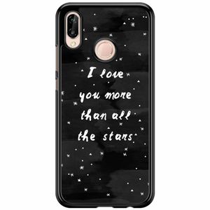 Huawei P20 Lite hoesje - Stars love quote