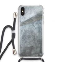 Grey Stone: iPhone XS Transparant Hoesje met koord