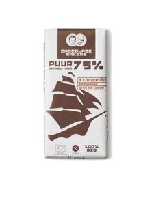 Reep tres hombres 75% puur met cacaonibs bio