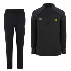 Cruyff Icon Trainingspak 1/4-Zip Kids Zwart