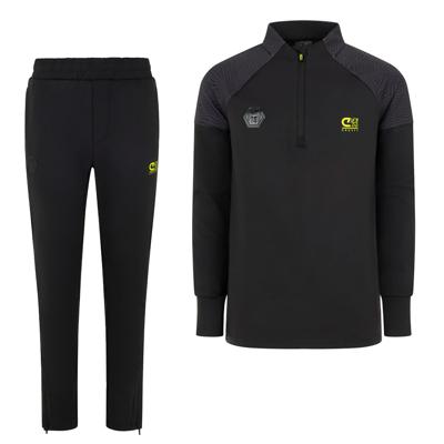 Cruyff Icon Trainingspak 1/4-Zip Kids Zwart