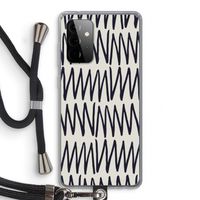 Marrakech Zigzag: Samsung Galaxy A72 5G Transparant Hoesje met koord