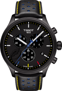 Horlogeband Tissot T1166173605107 / T600041553 Leder Zwart 22mm